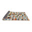 Tapis contemporain vert / bleu-1226746331