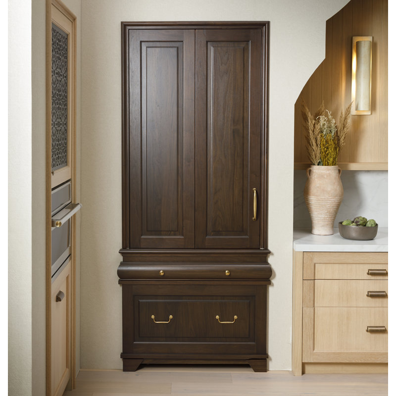 Monogram 36" W Premium Left Hinge Integrated Bottom Freezer Refrigerator, Panel Ready, Statement, Custom Panel, Left