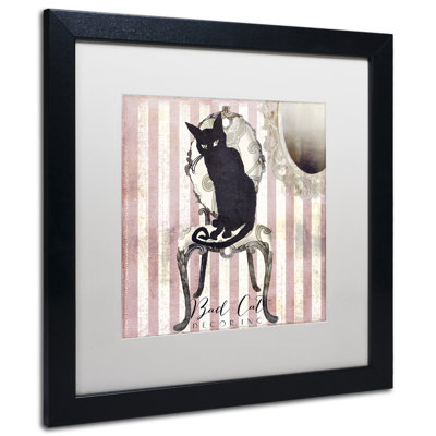 'Bad Cat I' Framed Graphic Art