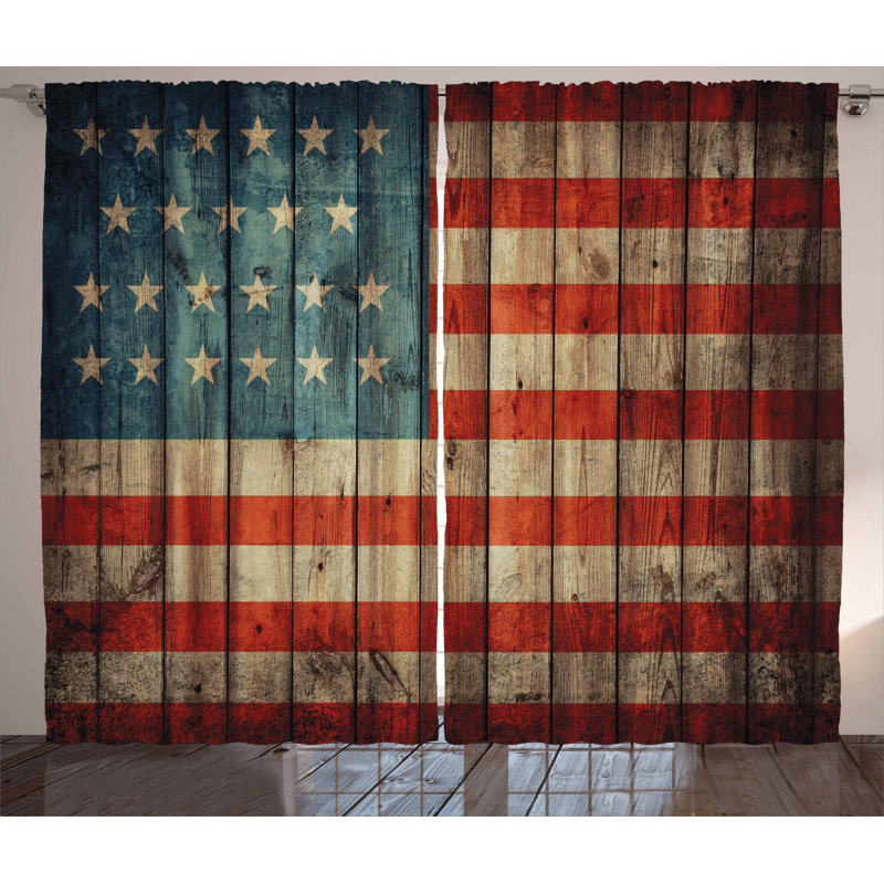 USA Semi-Sheer Rod Pocket Curtain Panels, 54" x 90"