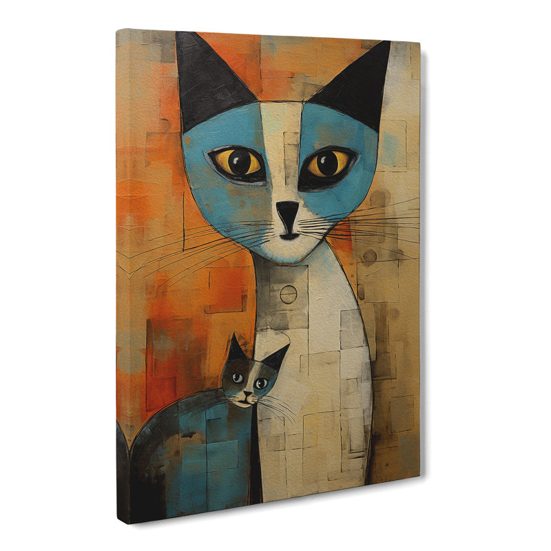 Ragdoll Cat Expressionism - Wrapped Canvas, 50cm H x 35cm W x 3cm D