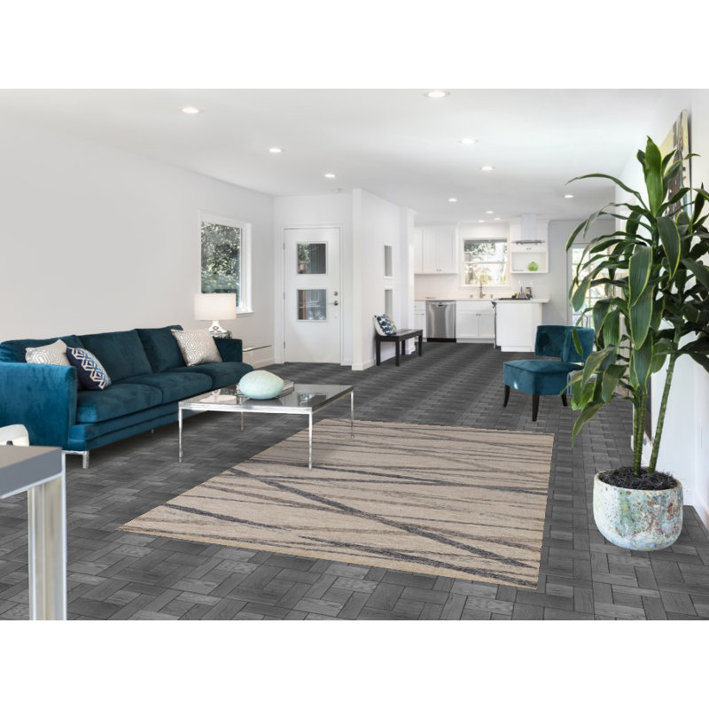 Tapis contemporain contemporain indien