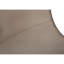 Chaise de bureau à hauteur de bar avec aspect en cuir brun et base en métal noir avec base rembourrée taupe douce