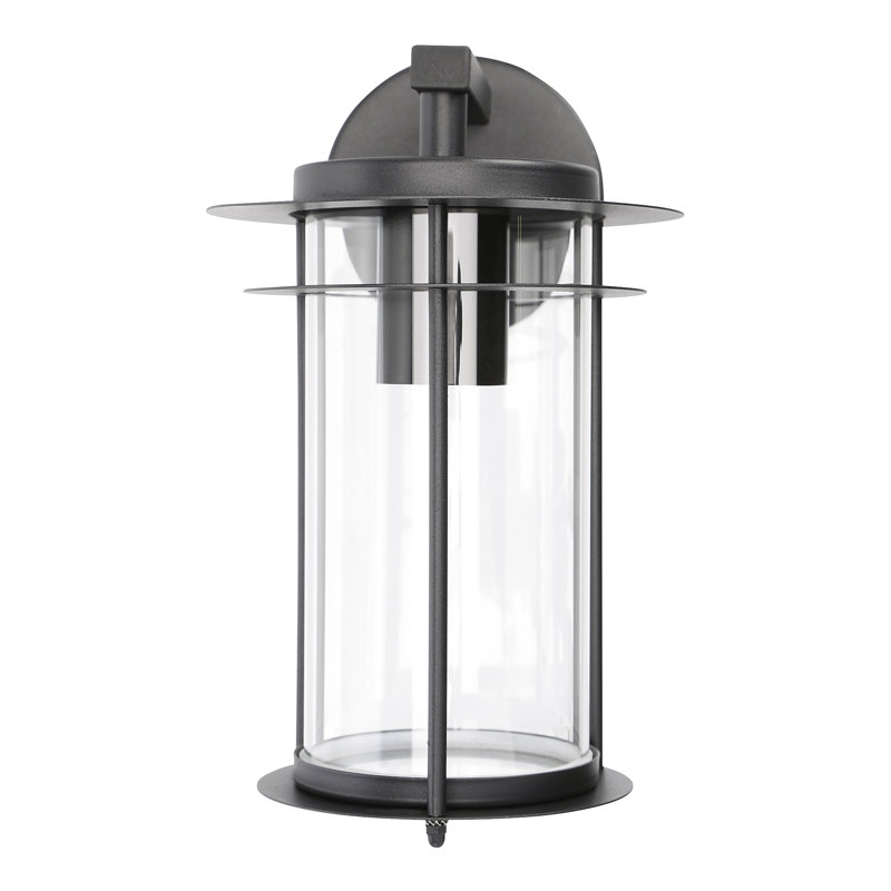 Millside 28cm H Outdoor Wall Lantern, Black