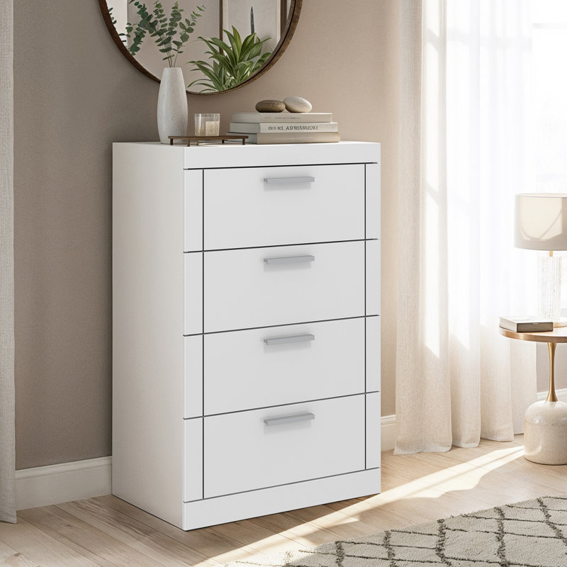 Kimberley 4 Drawer Chest of Drawers, White