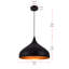 Luminaire suspendu en forme de goutte à 1 lumière Villacorta-67434017-128190007