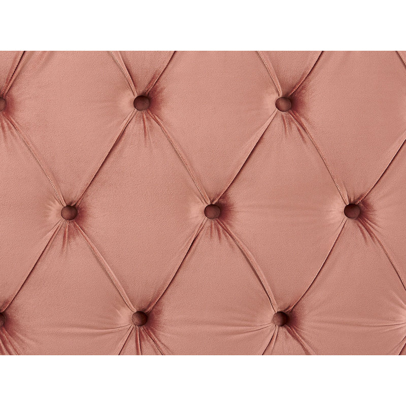 Inverness Upholstered Bed, European Double (140 x 200cm), Pink