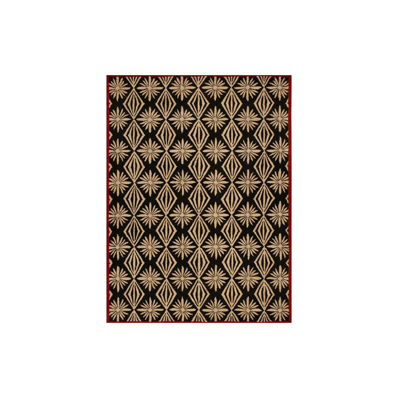 Janelle Style Wool Geometric Indoor Rug, Rectangle 2' x 3'