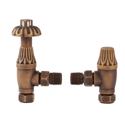 2 Piece Thermostatic Radiator Valve Set