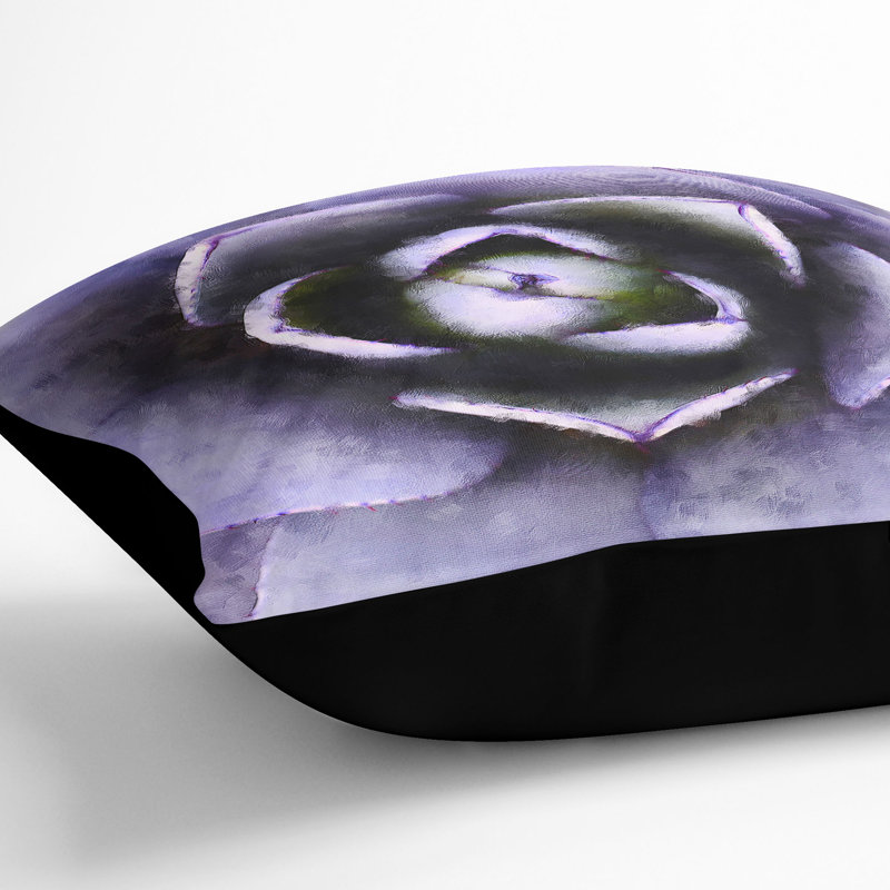 Square Throw Cushion, Black, 40cm H x 40cm W x 15cm D