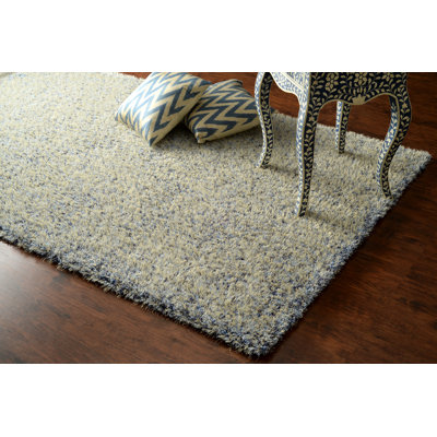 Tapis bleu touffeté à la main Glamour