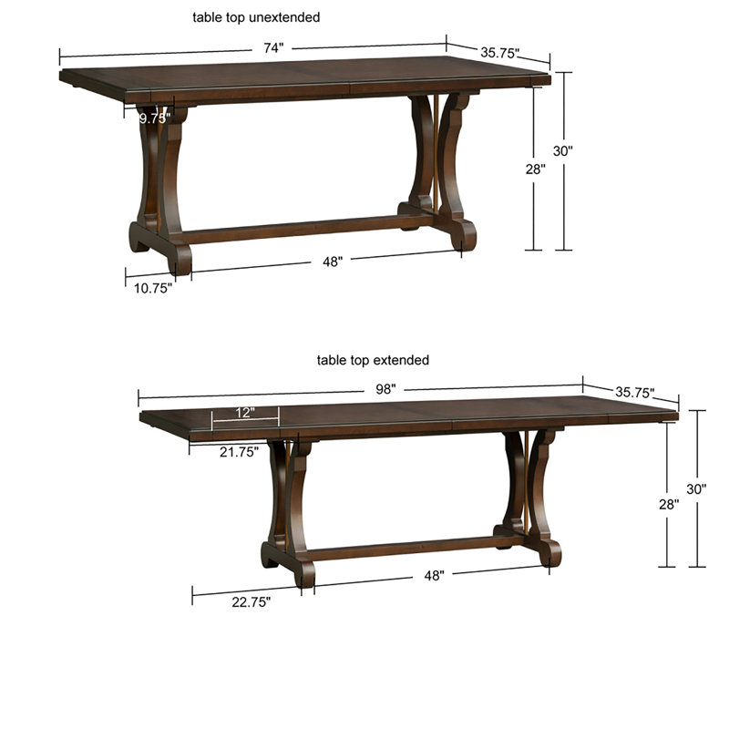 Table de salle à manger rectangulaire