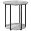  Side Table Set 2 Pcs Artisan Oak And Black 50 X 50 X 50.5 Cm-16308812