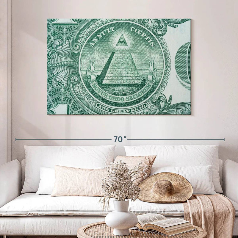 Billet de dollar américain Kerner, H 32 po x l 48 po
