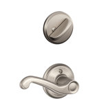Flair Interior Lever and Single Cylinder Deadbolt Thumbturn Set (Exterior Portion Sold Separately)