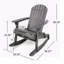 Chaise berçante d'extérieur Adirondack