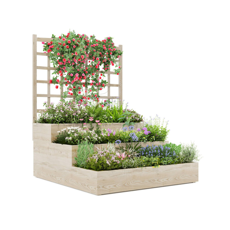 Wood Raised Garden Bed