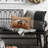 Faux Burlap Happy Halloween Pumpkin Throw Pillow