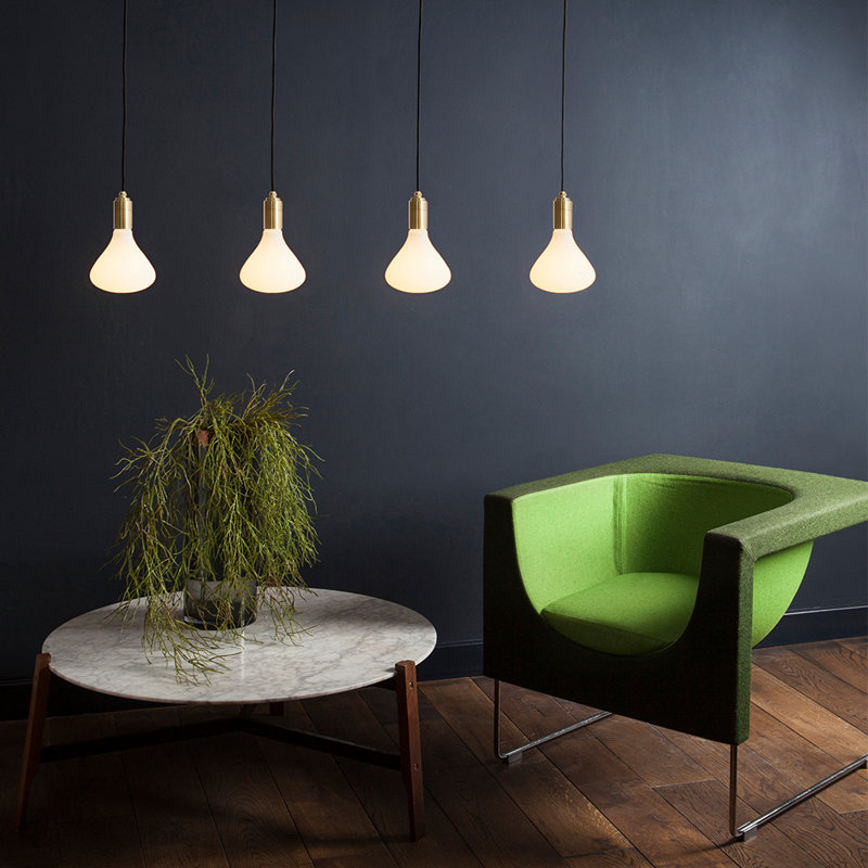 Luminaire suspendu Noma en laiton