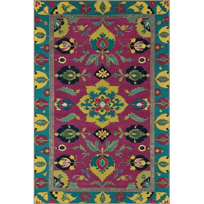 Tapis décoratif rose Paris