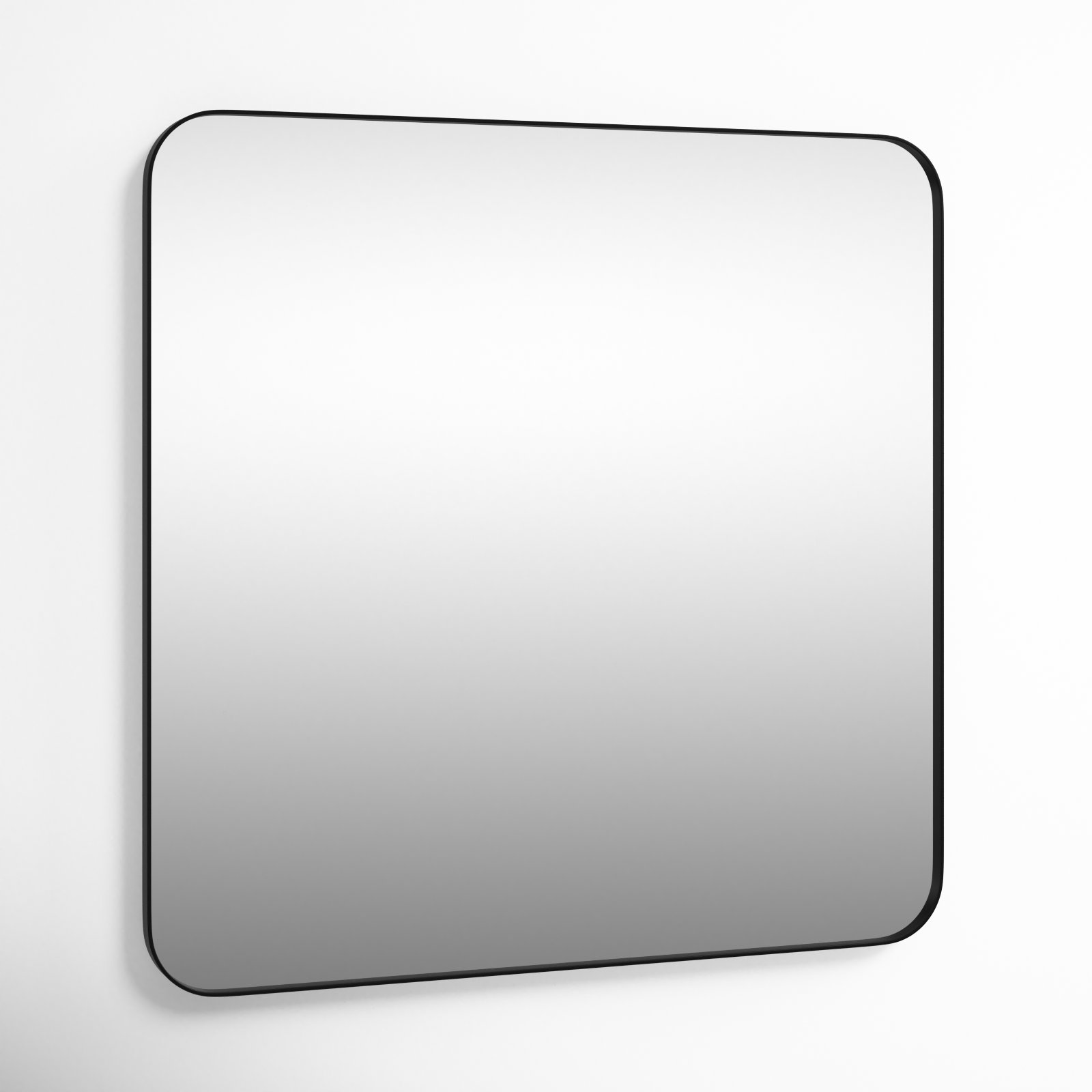 Eaton Mirror, Matte Black, 34" x 33.75"