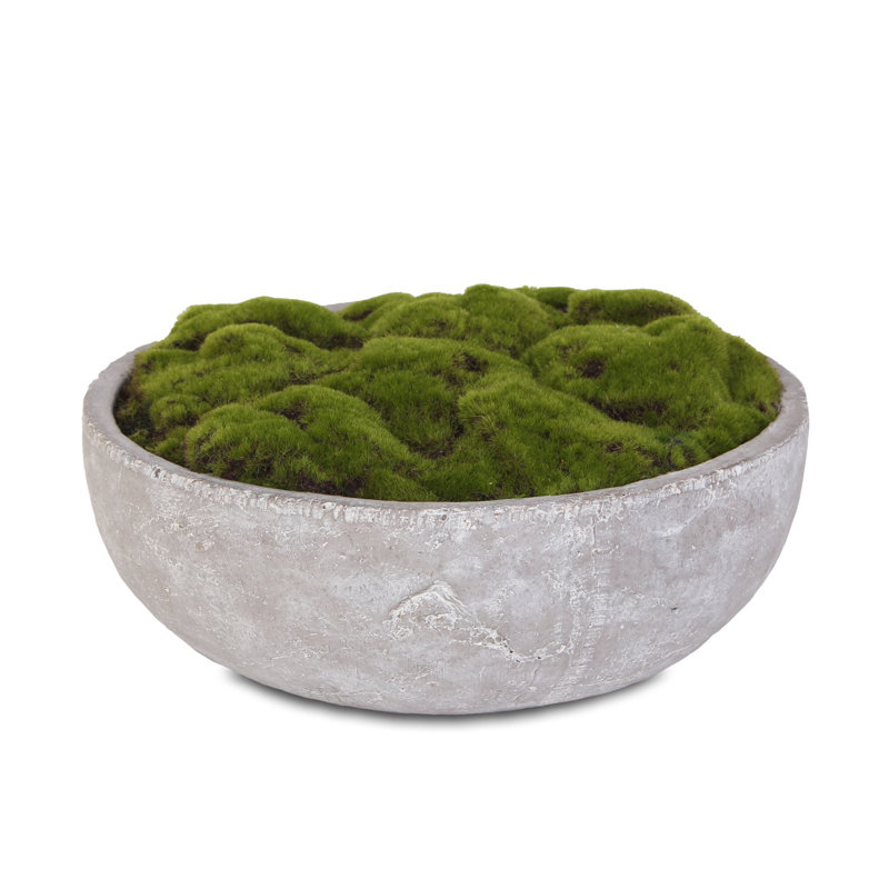 7'' Faux Succulent in Stone Pot