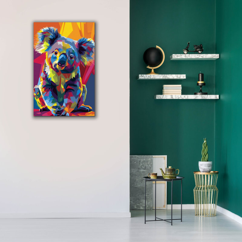 Epic Graffiti 'Koala Wpap' by Andreas Magnusson Canvas Wall Art, 40" H x 26" W x 1.5" D