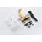 Dayani Two-Handle Centerset Bathroom Faucet with Drain Assembly - Brushed Gold-58635880