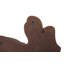 Teak Slice Wall Décor, Lg, Dark Gray