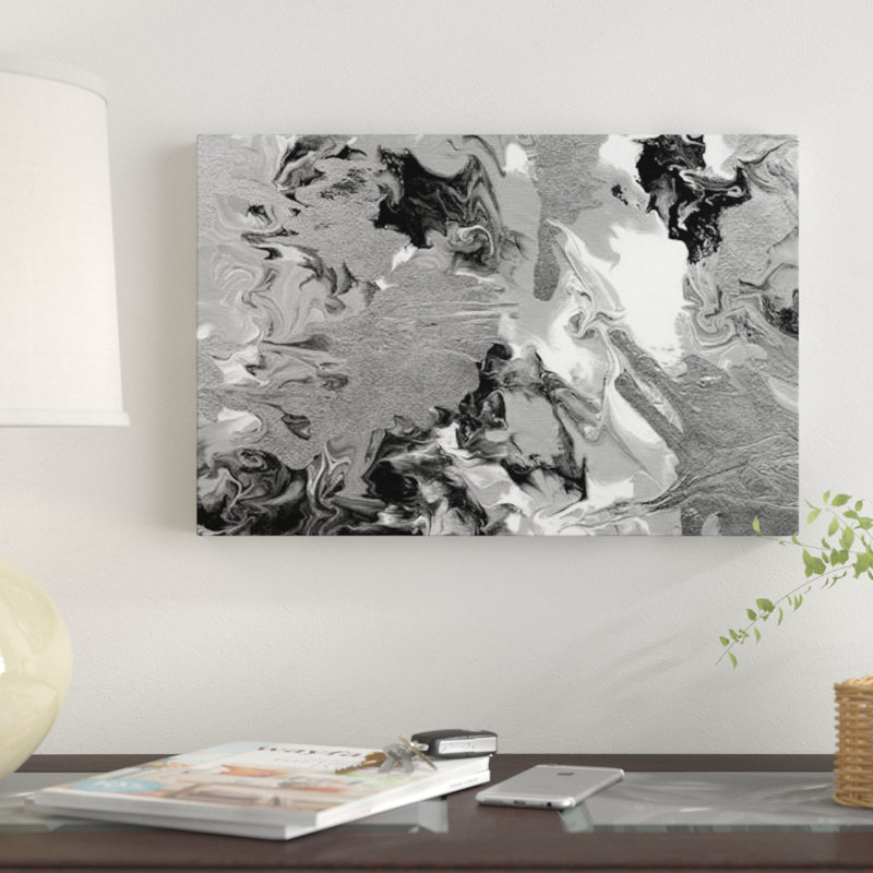 «Rich Marble» par Carol Robinson, reproduction d'art sur toile tendue, H 26 po x l 40 po x P 1,5 po, Toile tendue