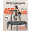 VEVOR in. Round Fitness Trampoline with Handlebar