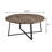 Round Engineered Wood Coffee Table Grey