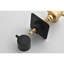 Master Shower Volume Control - 3.58 In. Depth, Corrosion Resistance, Brass, Rust Proof, Matt Black Finish & Protection, 2.2 Height, Brass Valve,
