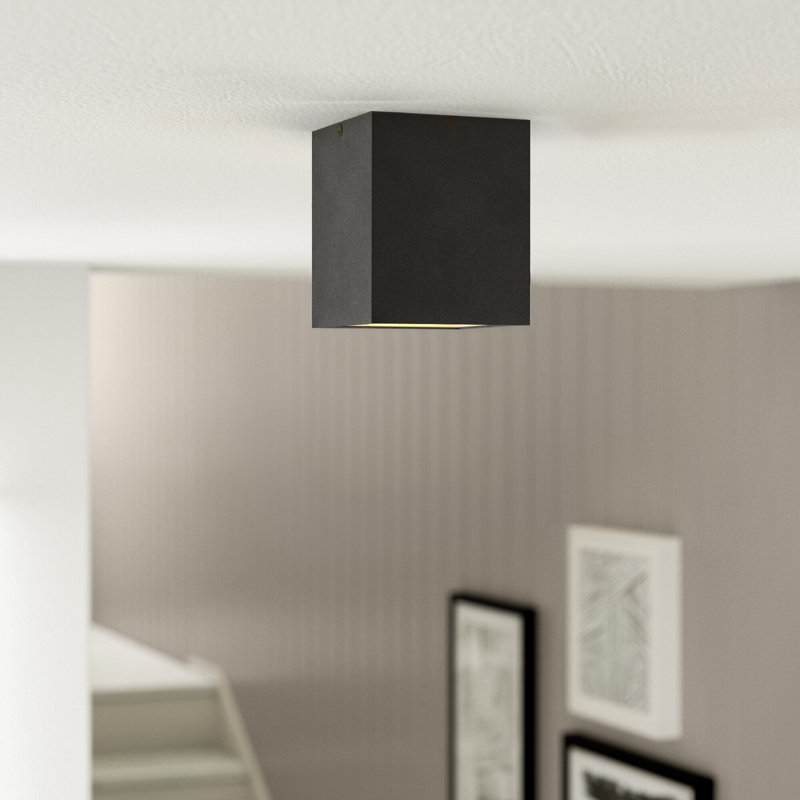 Anabel LED Flush Mount, Black/Gold