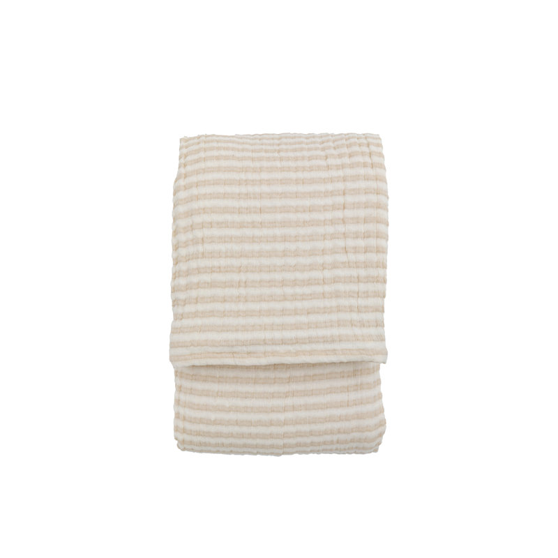 Avren Linen Blend Solid Colour Bedspread