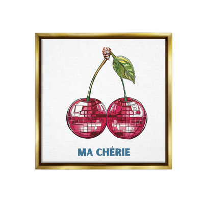 «Ma Cherie Cherries Floater Frame» par Amelia Noyes sur
