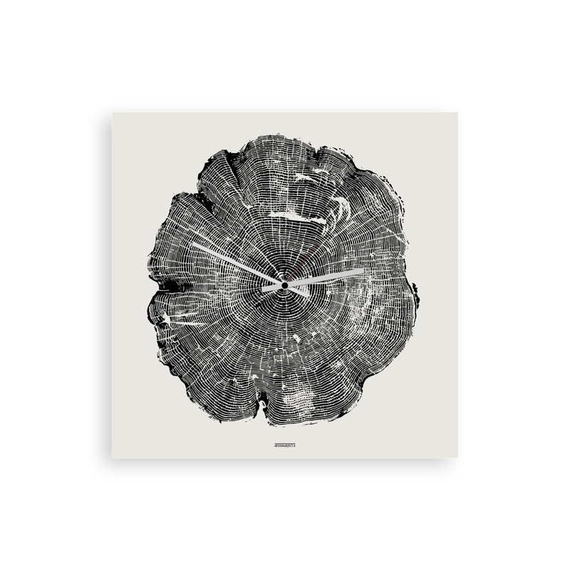 Eisley Metal Wall Clock, White/Black