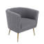 Fauteuil demi-tonneau en polyester 28 po-284216245