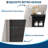 Farmhouse Black Storage Cabinet with Doors and Drawers, Freestanding Bathroom Cabinet-450464886