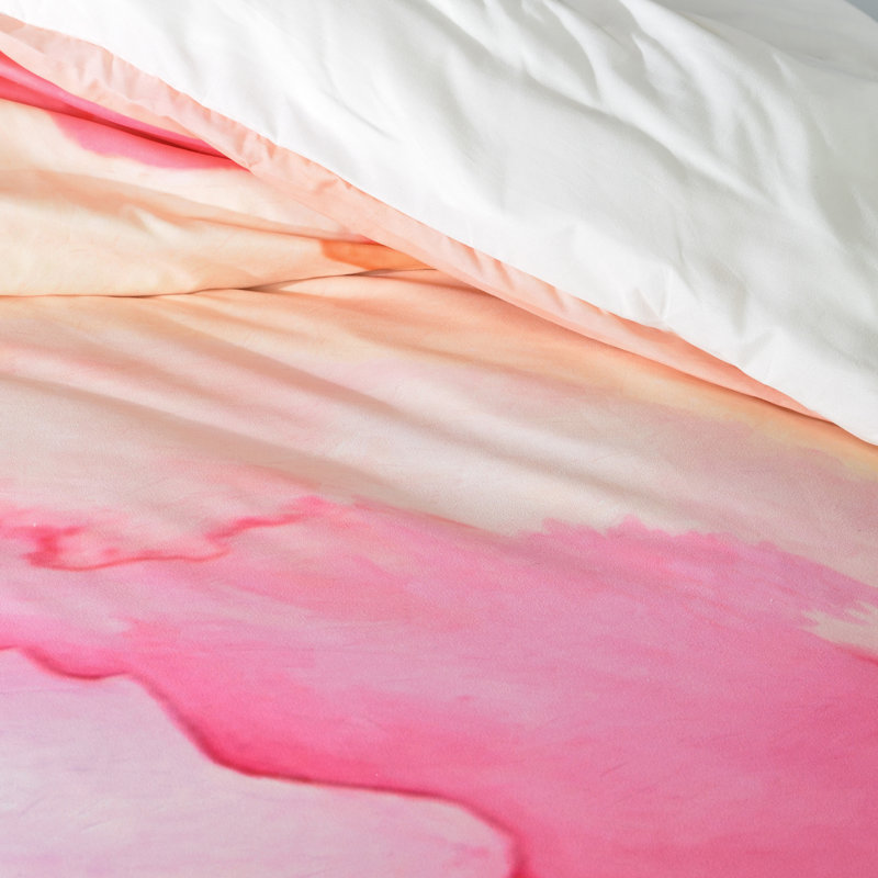 Rosie Brown Polyester Abstract Duvet Cover, King Duvet Cover + 2 King Shams