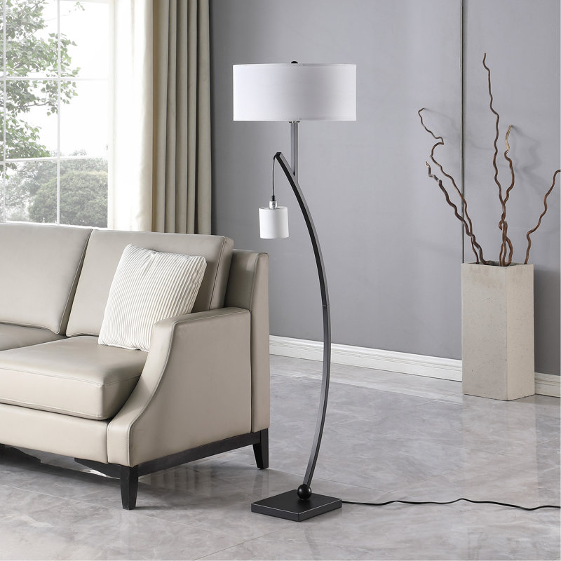 Lampe sur pied 59 po, Noir
