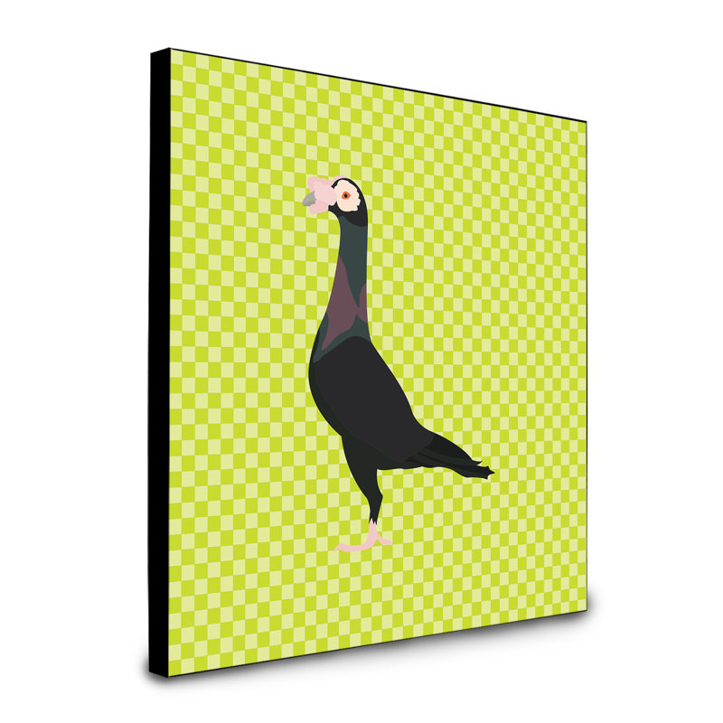 « english carrier pigeon », art encadré Poitiers, Vert
