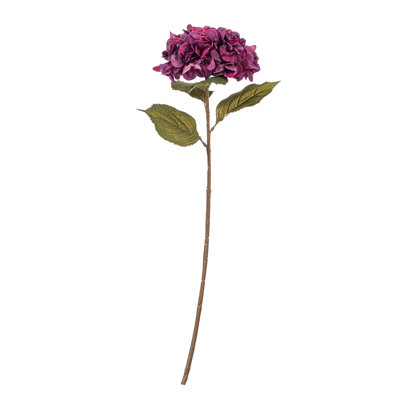 32.5" Burgundy Hydrangea Stem