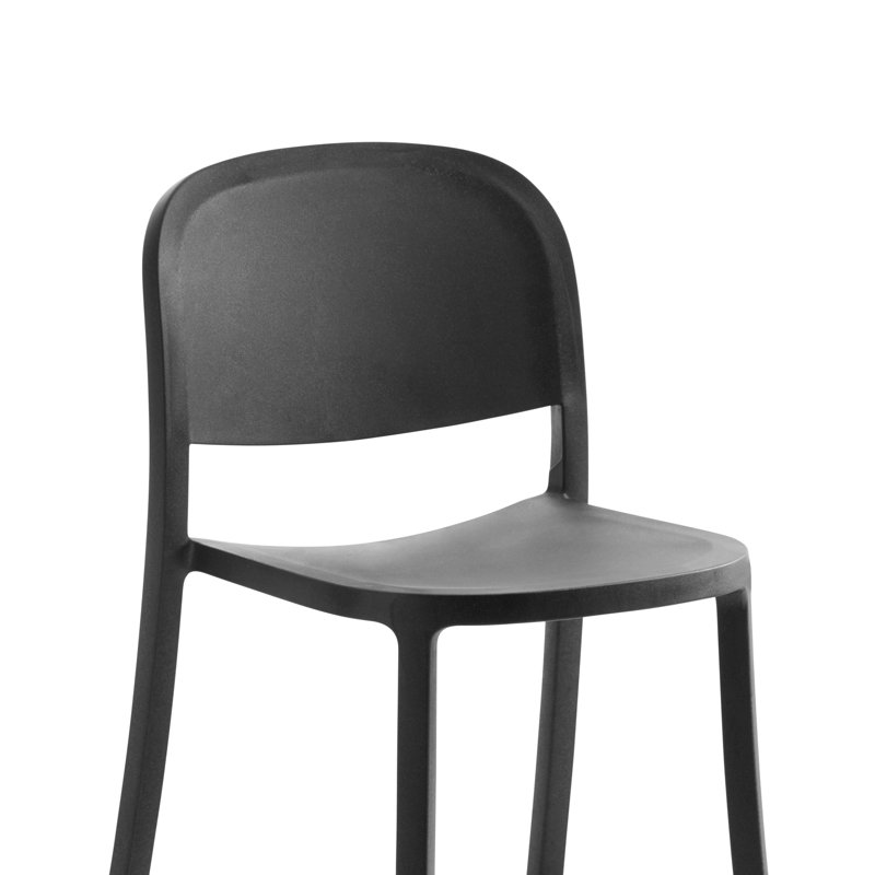 1 Inch Reclaimed Stacking Chair by Jasper Morrison, Dark Gray