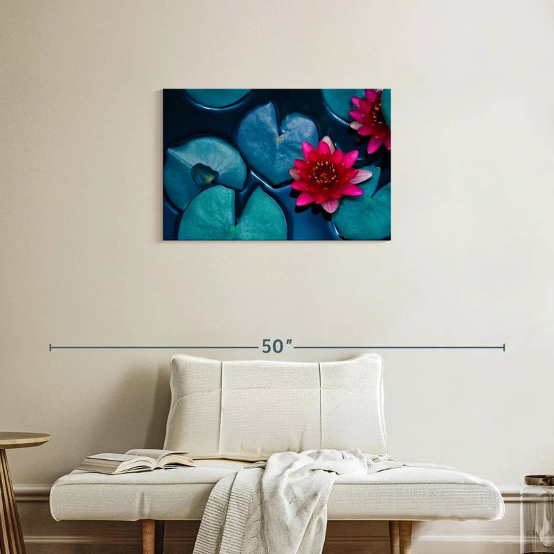 Fleurs de lotus Harnek, H 20 po x l 30 po