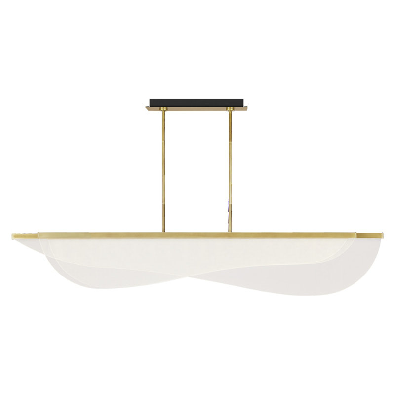 Nyra 12 - Light LED Pendant, Plated Brass