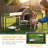 Large Outdoor Dog Kennel with 2 Rooms, Rotating & Adjustable Height Bowls, 13.5' x 9.4' x 5.1'