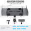 Adjustable Height Speaker Stands With Cable Management, Extend 78 To 130CM Floor Speaker Stand Holds Satellite Speakers & Bookshelf Speaker Up To 6KG Per Stand, Set Of 2