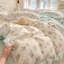 Ensemble de housse de couette en coton multicolore à volants-109792750-109792772