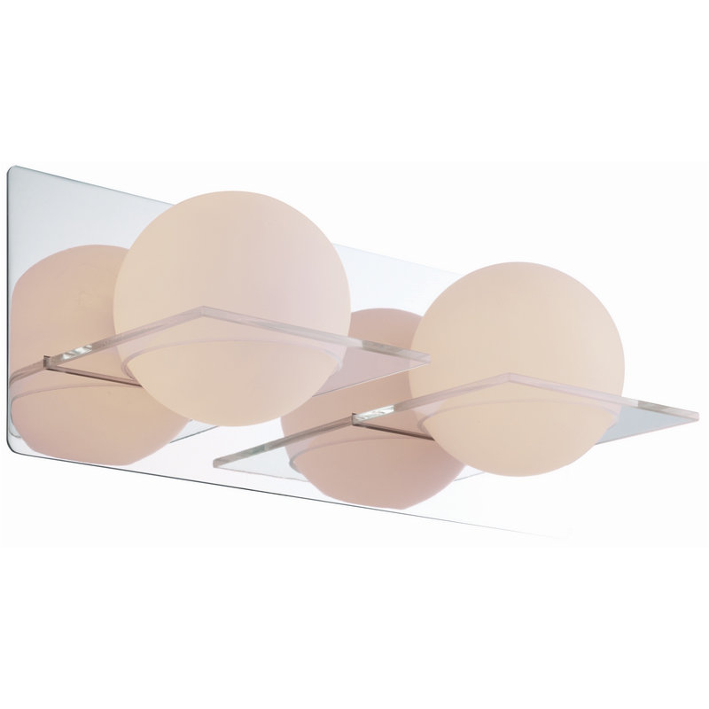 IO 2 Light Bath Vanity Light, Chrome